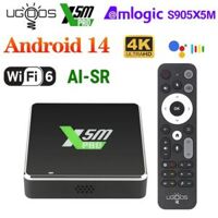 Android TV box Ugoos X5M Pro | Android 14 | Chip Amlogic S905X5M | Hỗ trợ nâng cấp hình ảnh bằng AI
