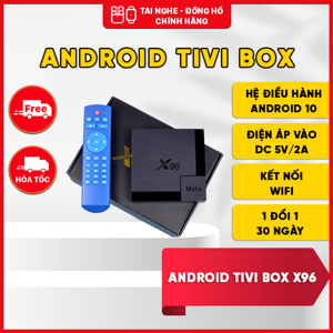 Android TV box X96 mate - Hệ điều hành 10, Ram 4GB, Rom 32GB, Allwinner H616