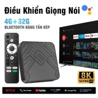 Android TV Box Z8 Pro Giọng Nói Hỗ Trợ Kiểm Soát 8K Ram 4G Rom 32GB Việt Wifi Bluetooth Băng Tần Kép