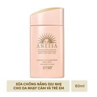 Anessa Sữa Chống Nắng Anessa Cho Da Nhạy Cảm Perfect Uv Mild Milk Spf50+/Pa++++ 60ml