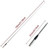 Ăng-ten kính thiên văn có kết thúc bạc và kết nối BNC cho đài phát thanh CB 51 18 inch