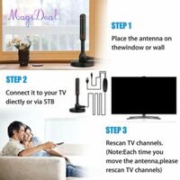 Ăng-ten TV kỹ thuật số trong nhà Loviver có bộ khuếch đại cho bộ điều chỉnh VHF / Kênh địa phương