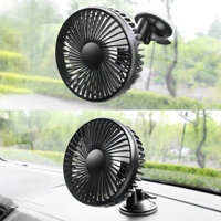 🌬️Ngay lập tức vận chuyển❄️ Universal USB Car Fan 12V 24V Mini Electric Car Fan Suction Cup Auto A