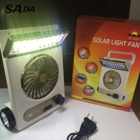 🌬️Ngay lập tức vận chuyển❄️ SADA Multifunctional LED table lamp mini fan USB solar charging fan ou