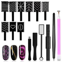 Angnya 15 Chiếc Cây Đũa Phép Nam Châm Cho Gel Mắt Mèo Từ Tính 3D, Magic Nail Art Dụng Cụ Làm Móng Tay, Gel UV Magnet Stick Dụng Cụ Làm Móng Tay Nghệ Thuật