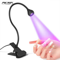 Angnya Kẹp Bàn Mini USB Máy Sấy Móng Tay Đèn LED UV Để Chữa Tất Cả Gel Sơn Móng Tay, Cho Dụng Cụ Salon Tại Nhà