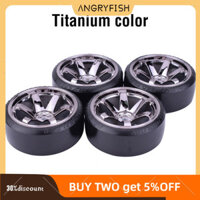 Angryfish 4 Nhựa Cứng RC Drift Lốp Xe Hơi 12 Mm Hex Lốp Tương Thích Cho 1: 10 Traxxas D4 Hsp Hpi TT01 Tamiya RC Phụ Kiện