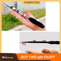 Angryfish Cần câu Mini siêu cứng 1-2.3m Dụng cụ câu cá Dụng cụ thực tế