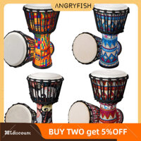 Angryfish Châu Phi Djembe Trống Bộ gõ Trống tay Vòng tròn Nhạc cụ Tiêu chuẩn 8 '' Bộ gõ Djembe Trống tay Trống da cừu Châu Phi Trống chuyên nghiệp cho đồ dùng dự tiệc tại nhà