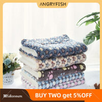Angryfish Flannel Chăn Dày Mùa Đông Ấm Áp Chống Trơn Trượt Chăn Thảm Đệm Giường Cho Chó Mèo