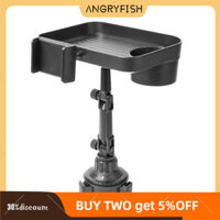 Angryfish Giá đỡ cốc ô tô Mở rộng có khay, Bàn ăn mở rộng cốc ô tô có thể điều chỉnh, Giá đỡ điện thoại khay xoay 360, Giá đỡ khay cốc đa năng để lái xe đường trường