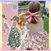 Angugu 2024 Mới Songkran Hoa Treo Đầm Cho Bé Gái Mùa Hè Trẻ Em Hawaii Không Tay Váy Vest Váy Công Chúa 9 Tháng-11 Tuổi Tập Đi Quần Áo Kỳ Nghỉ