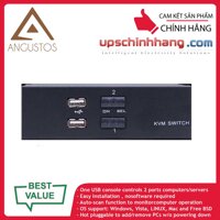 ANGUSTOS AD-V21L - Desktop - 2 Port VGA KVM Switch