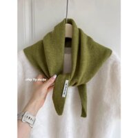 Anh Ban Đầu Đặt Hàng Niche Thương Hiệu Với Len Dệt Kim Tam Giác Khăn Trùm Đầu Nữ Khăn Dệt Kim Đa Năng Ấm Áp Tất Cả Trận Đấu Tam Giác
