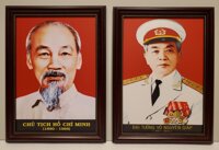 ẢNH CHÂN DUNG BÁC HỒ - BÁC GIÁP  - BÁC HỒ &amp; BÁC GIÁP