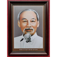 ẢNH CHÂN DUNG  - CHỦ TỊCH HỒ CHÍ MINH KÍNH YÊU - MAU NAU