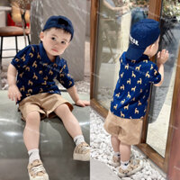 [Ảnh chính chủ] Bộ Đồ Hè Bé Trai Bộ Polo Hươu Cao Cổ Quần Kaki 1,5 tuổi đến 6 tuổi (10-24kg) - KUMAKO