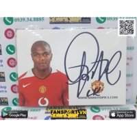 Ảnh chữ ký cầu thủ bóng đá Quinton Fortun Manchester United 2004-2006 home signed hand photo