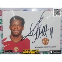 Ảnh chữ ký cầu thủ bóng đá Louis Saha Manchester United 2004-2006 home signed hand photo