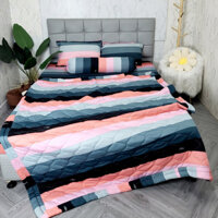 🌈ẢNH CHỤP THẬT🌈 Bộ Chăn Ga Gối Thun Hàn Quốc In 5D Thoáng Mát Mềm Mịn Không Nhăn Xù_Nemtot Bedding