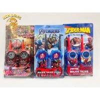 Ảnh Đồ chơi bộ đàm liên lạc nghe nói được thật cho bé hình Siêu nhân nhện - Squit game trò chơi con mực - Super American