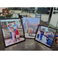 Ảnh gỗ kèm khung in ảnh theo yêu cầu