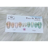 ánh gương cực Quang vẽ kim tuyến Đính đá NunaNailbox móng giả thiết kế giao hỏa tốc móng tay giả thủ công theo yêu cầu