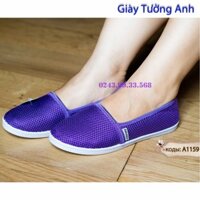 Anh Khoa - Giày Trung niên Slip on A115-9 - Sợi dệt cao cấp dạng lưới có lớp lót cotton mềm