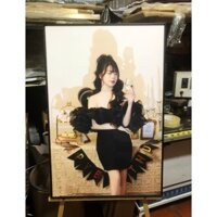 Ảnh Mica Pha Lê Khung Hợp Kim Cao Cấp, In Ảnh Kích Thước 50x75, 60x90