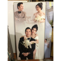 Ảnh Mica Pha lê Khung hợp Kim 60x120cm Mẫu Ảnh Cổng Cưới Hot Trend 2024