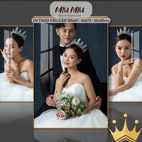 Ảnh Mica pha lê khung hợp kim tráng gương bo viền cao cấp, IN THEO YÊU CẦU 40x60 - 50x75 - 60x90cm - Miu Miu