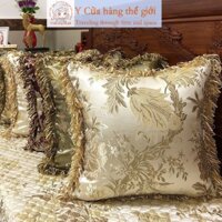 Ánh Sáng Châu Âu Sang Trọng Hiện Đại Gối Hoa Lan 50 * 70 Sang Trọng Phòng Khách Sofa Gối 40 * 60 Thêu Lớn Đệm Lưng 50 * 50 Phòng Ngủ Đầu Giường Gối Thắt Lưng Cao Cấp