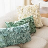 Ánh Sáng Mới Sang Trọng Handmade Trang Trí Gối Màu Cánh Hoa Nối Sofa Đầu Giường Gối 30x50