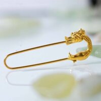 Ánh Sáng Sang Trọng Màu Vàng Pin Tốt Lành Cho Bé Sốc Pin Full Tháng Trâm Cài Retro Quốc Gia Hợp Thời Trang Benming Năm Rồng Cung Hoàng Đạo Phong Cách 25.3.21