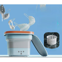 Ánh Sáng Xanh Di Động Nhỏ Mini Gấp Máy Giặt-Máy Giặt Đơn Nhỏ Dành Cho Sinh Viên Ký Túc Xá Gia Đình