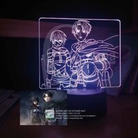 [Ảnh Shop Tự Chụp] Đèn Ngủ Attack On Titan Levi x Mikasa