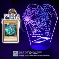 [ẢNH SHOP TỰ CHỤP] Đèn ngủ Yugi-Oh Blue-Eyes White Dragon Type 5 16 MÀU TÙY CHỈNH - COMPASHOP