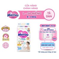 ANH Tã/bỉm dán Merries size L - 54 miếng (Cho bé dưới 9-14 kg) az