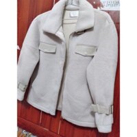 ẢNH THẬT 100% - ÁO KHOÁC DA LỘN LÓT LÔNG NỮ CỰC ẤM