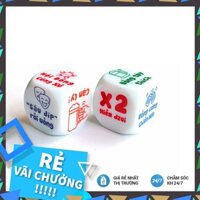 [ẢNH THẬT 100%] Xí ngầu đẹp uống bia set 5 viên cao cấp màu rõ nét các góc vuốt chéo mềm mại - Xúc xắc uống bia độc đáo
