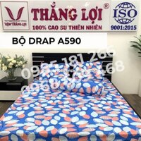 [Ảnh Thật] A590 - Bộ Drap Cotton 4 món Thắng Lợi Chính Hãng (Ga Nệm, Áo Gối)