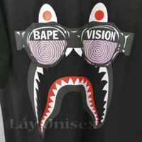 [ẢNH THẬT] Áo Bape Vision unisex tay lỡ