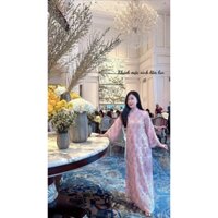 Ảnh thật - Áo dài kim sa mẫu mới dành cho các nàng có gu