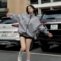 [Ảnh Thật] Áo Khoác Dù Today Logo Thêu Chất Vải Dù 2 Lớp Mỏng Thoáng Form Unisex nam nữ