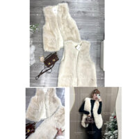 Ảnh thật áo khoác lông sát nách hàng đẹp quảng châu