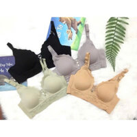 [Ảnh thật] Áo lót bà bầu có cúc mở cho con bú A2217 chất su đúc quảng châu loại 1