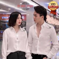 [ẢNH THẬT] Áo Sơ Mi Cặp Đôi Lover Cao Cấp | Áo Đôi Nam Nữ Đẹp C37