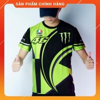 [ẢNH THẬT] [ÁO TEM XE] Áo Thun AGV 46 XANH T-Shirt Racing Team - Bảo Hành Bung Tróc Vĩnh Viễn FREESHIP