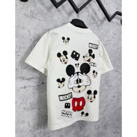 [Ảnh Thật] Áo Thun Mickey Mouse cotton dày nam nữ