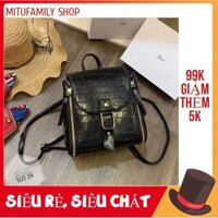 (Ảnh thật) Balo Thời Trang Balo Nữ Nhiều Ngăn Vân Cá Sấu Sành Điệu